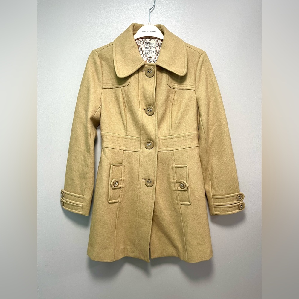 Tulle Women's Tan Wool Coat